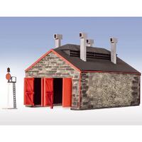 Peco Stone Two Road Engine Shed  Laser Cut Kit (Oo/Ho/Oo-9