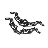 Losi Chassis Plate Set V2, Black, Mini Lmt Megalodon