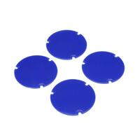 LOSI WHEEL COVER SET, BLUE, 22S SPRINT CAR