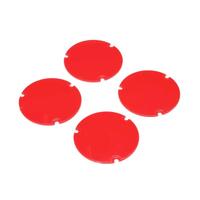 LOSI WHEEL COVER SET, RED, 22S SPRINT CAR