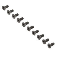 Losi M4x10mm Flat Head Screws, 10pcs