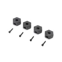 LOSI 12MM WHEEL HEX AND SCREWPIN, 4PCS, MINI LMT