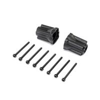 LOSI REAR AXLE MOUNT SET, 0 DEG, MINI LMT