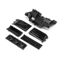 LOSI REAR BULKHEAD, FAN PANEL AND MUD GUARD, BAJA REY 2.0
