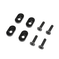 Losi 20T Black Engine Mount Insert And Screws, 4Pcs, Dbxl 2.0