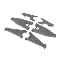 LOSI FRONT SUSPENSION ARM SET, GRAY, RZR REY