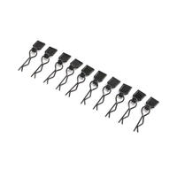 Losi Body Clips, Black, Small, 10Pcs, Lmt