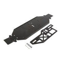 Losi Chassis With Brace Plate, 4Mm, Black- Dbxl-E