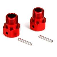 LOSI FRONT/REAR WHEEL HEX AND PIN, 2PCS, DBXL 2.0