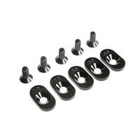 Losi Engine Mount Insert And Screws, Black, 18.5T, 5Ive-T 2.0