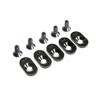 Losi Engine Mount Insert And Screws, Black, 19.5T, 5Ive-T 2.0