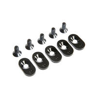 Losi Engine Mount Insert And Screws, Black, 20T, 5Ive-T 2.0