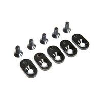 Losi Engine Mount Insert And Screws, Black, 21T, 5Ive-T 2.0