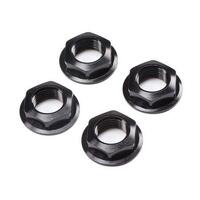 LOSI 17MM FLANGED WHEEL NUT, BLACK (4), SUPER ROCK REY