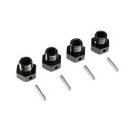 Losi 17Mm Wheel Hex, Black, 4Pcs, Sbr 2.0