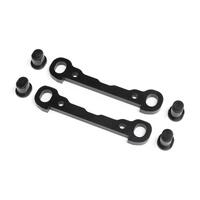 LOSI BLACK FRONT HINGE PIN BRACES , DBXL 2.0