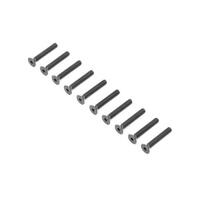 LOSI FLAT HEAD SCREWS, STL, BO, M4 X 25MM (10)