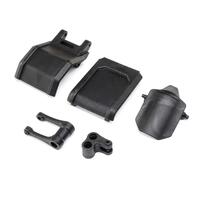 LOSI PULL ROD, KNUCKLE AND SKID PLATES, PROMOTO-MX/SM