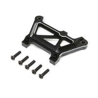 Losi Front Top Plate, Aluminum, Black, Dbxl-E 2.0