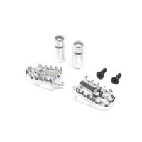 LOSI ALUMINIUM FOOT PEGS, SILVER, PROMOTO-MX/SM