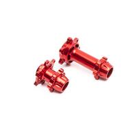 LOSI ALUMINIUM HUB SET, MACHINED, RED, PROMOTO-MX