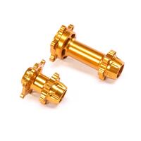 LOSI ALUMINIUM HUB SET, MACHINED, GOLD, PROMOTO-MX/SM