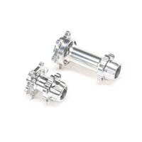 LOSI ALUMINIUM HUB SET, MACHINED, SILVER , PROMOTO-MX/SM