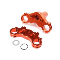 Losi Aluminium Triple Clamp Set, Orange, Promoto-Mx/Sm