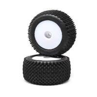 LOSI REAR MOUNTED PIN TYRES, WHITE, 2PCS, MINI-T 2.0