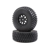 LOSI ALPINE WHEEL AND TIRE MOUNTED, 2PCS, BAJA REY
