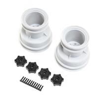 LOSI MONSTER TRUCK WHEEL, SILVER, 2PCS, LMT