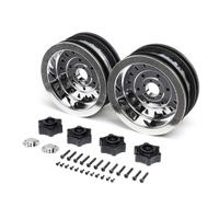 Losi D And D Mega Chrome Truck Wheel, 2Pcs, Lmt Mega