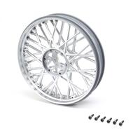 LOSI FRONT SATIN CHROME WHEEL SET, PROMOTO-MX