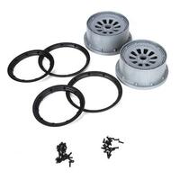 LOSI WHEEL AND BEADLOCK SET , 2PCS, 5TT