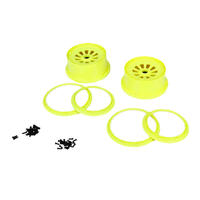 Losi Wheel And Beadlock Set (2), Yellow 5Ive-T