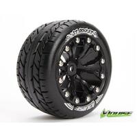 St-Rocket Tyre On Black Rim 0 Offset