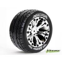 ST-ROCKET TYRE ON CHROME RIM BEARING