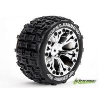 ST-JUMBO TYRE ON CHROME RIM 0 OFFSET