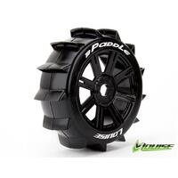 B-PADDLE 1/8TH BUGGY TYRE BLK/SPOKE