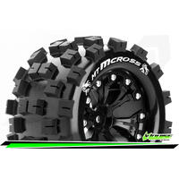 Mt-Mcross 2.8 Tyre W/Rim Black 12Mm Hex