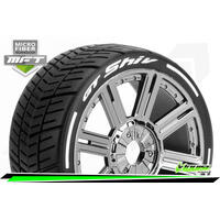 Gt Shiv 1/8 Wheel & Tyre Blk/Chrome Soft Mft