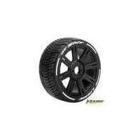 1/8TH GT SHIV WHEEL/TYRE BLK/CHROME SOFT MFT