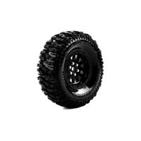 CR-MALLET SUPER SOFT CRAWLER TYRE 1.9" CLASS TYRE 12MM HEX CHROME BLACK