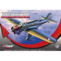 MIRAGE 1/48 PZL 43A POLSKIE WERSJE WOJENNE 1939 + PROTOTYPE (LIGHT BOMBER & RECONNAISSANCE)
