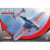 MIRAGE 1/48 PZL P.42 [ POLISH LIGHT DIVING BOMBER ] PLASTIC MODEL KIT