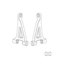 MJX REAR UPPER SUSPENSION ARMS (INCLUDING BALL HEAD) [14240]