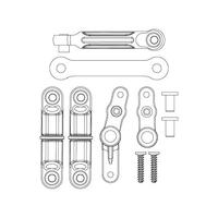 MJX STEERING ASSEMBLY [14430]