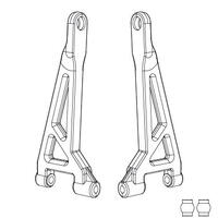 MJX REAR UPPER SUSPENSION ARMS [16240]