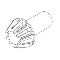 MJX DRIVE GEAR (METAL) [16402Y]