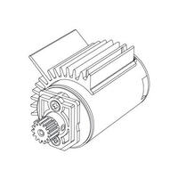 Mjx Motor Assembly [B284B]